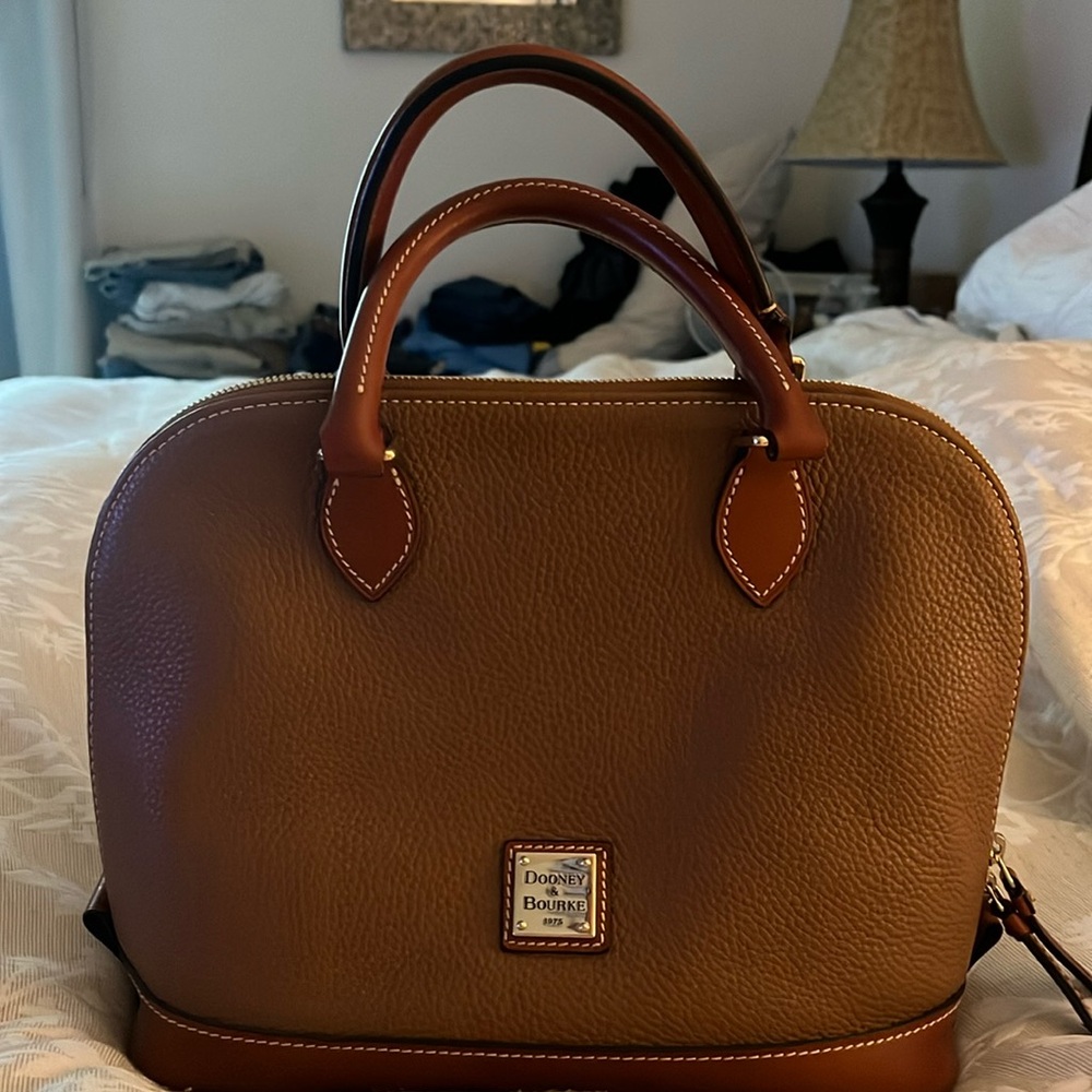 NEW Dooney & Bourke satchel cognac color